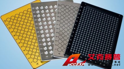 HTS-XT 中可以使用不同類型的可重復(fù)使用、易于清潔的微孔板。