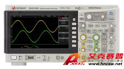keysight是德 DSOX1102G 示波器：70/100 MHz，2 個模擬通道